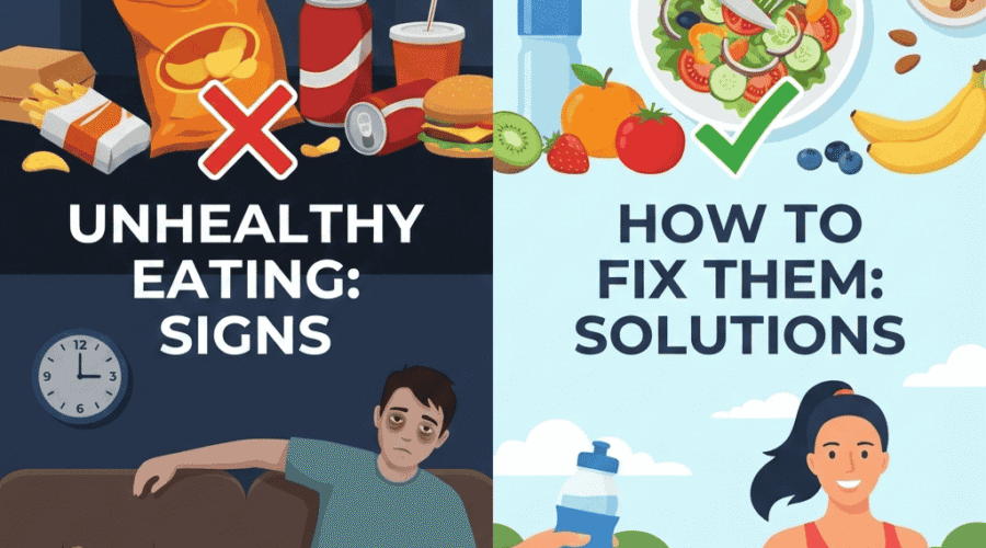 Signs of Unhealthy Eating Habits & How to Fix Them