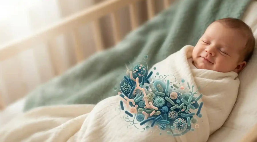 How Birth and Feeding Shape the Baby’s Gut Microbiome