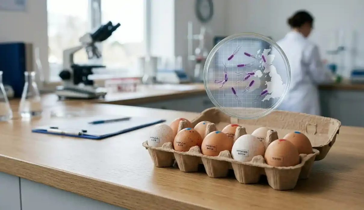 Rising Salmonella cases in the UK linked to an investigation involving imported eggs
