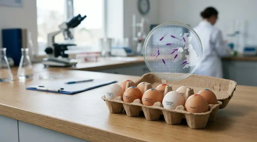 Rising Salmonella cases in the UK linked to an investigation involving imported eggs