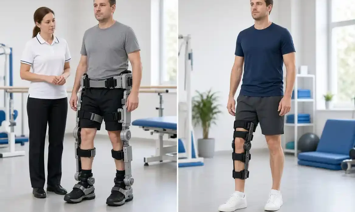 Exoskeleton Robots vs Knee Orthoses: Differences, Benefits and Uses