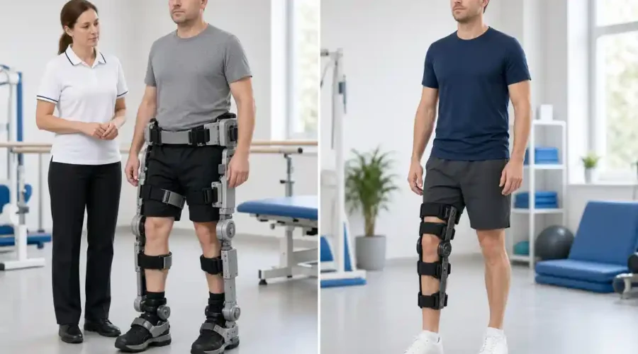 Exoskeleton Robots vs Knee Orthoses: Differences, Benefits and Uses